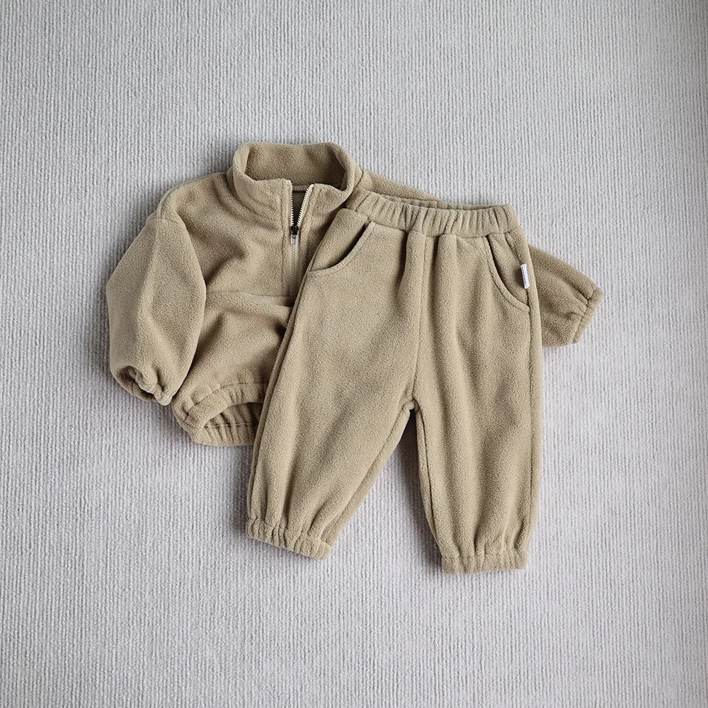 Baby Boy Teddy Hoodie Set SnugBubs Australia