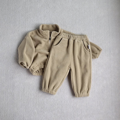Baby Boy Teddy Hoodie Set SnugBubs Australia