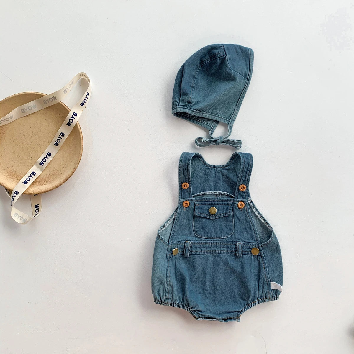 Denim Sling Romper SnugBubs Australia