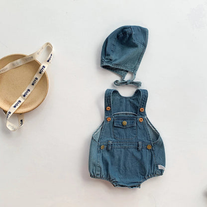 Denim Sling Romper SnugBubs Australia
