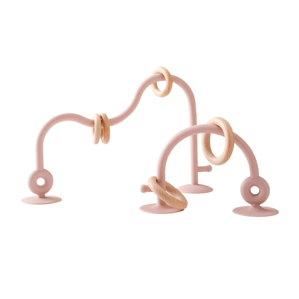 Montessori Silicone & Wooden Baby Bead Maze Toy SnugBubs Australia