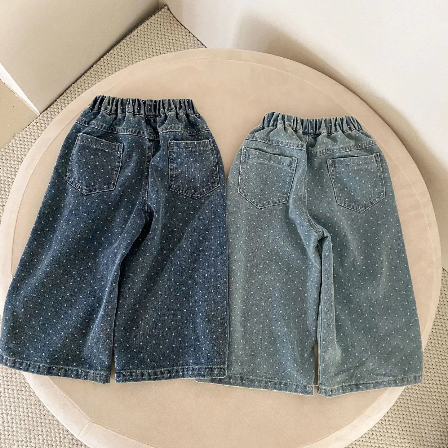 Wide-Leg Denim Pants SnugBubs Australia