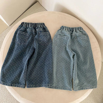 Wide-Leg Denim Pants SnugBubs Australia