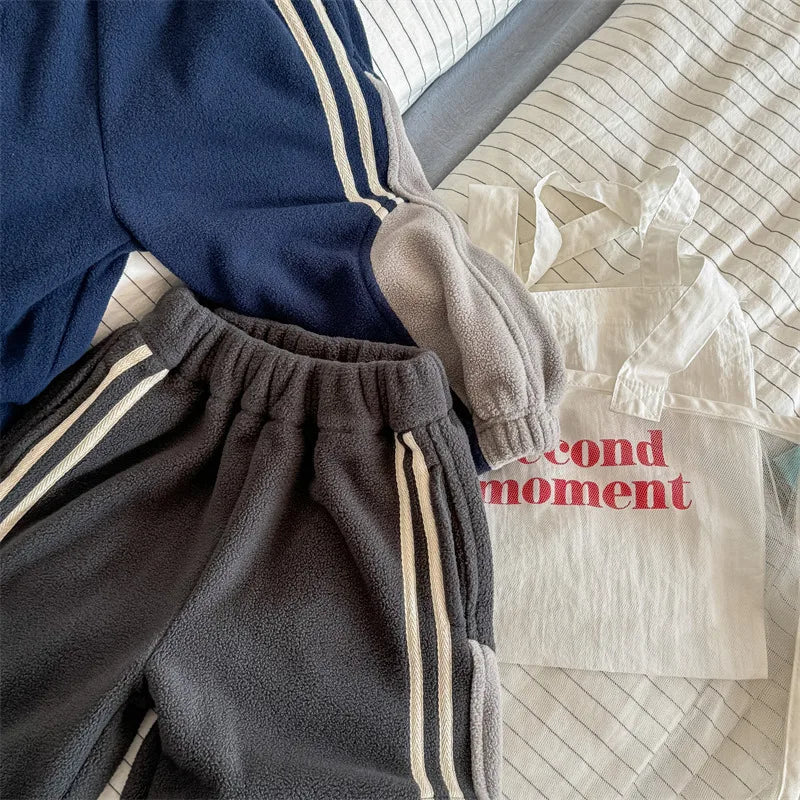 Cozy Striped Baby Boys Pants SnugBubs Australia