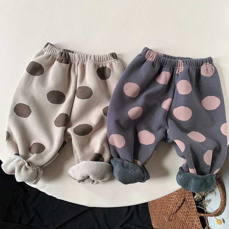 Winter Casual Trousers with Dot Print SnugBubs Australia