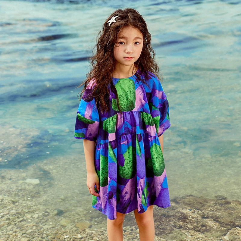 Mini Bala Girls Pure Cotton Beach Dress SnugBubs Australia