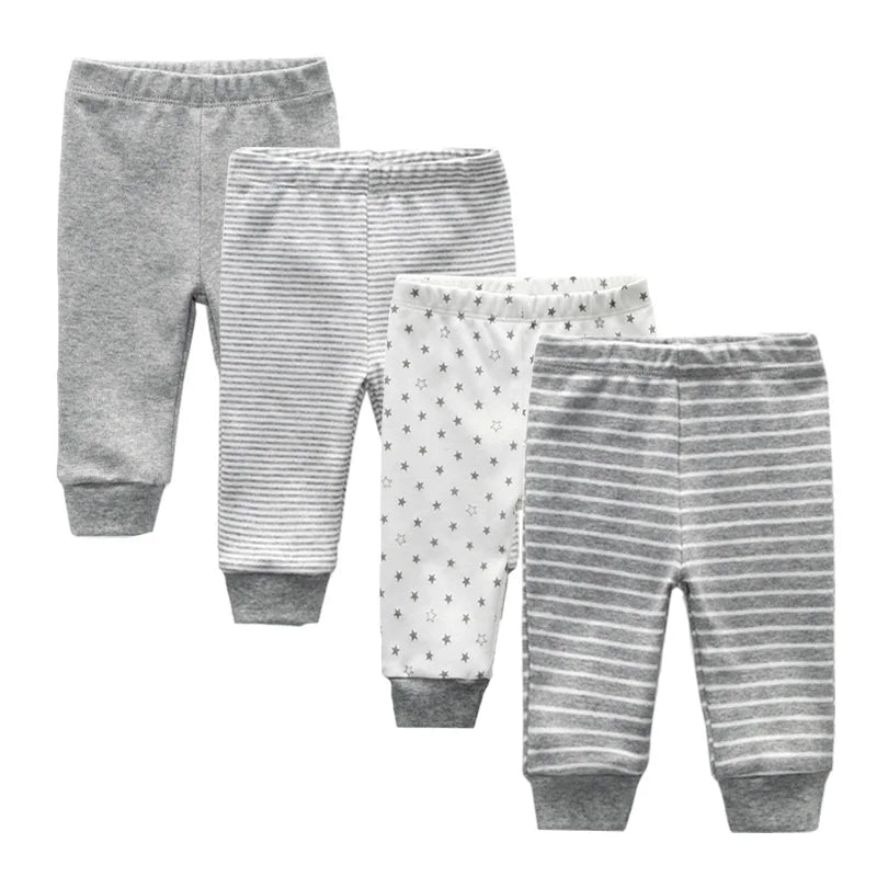 4PCS Newborn Baby Pants Set