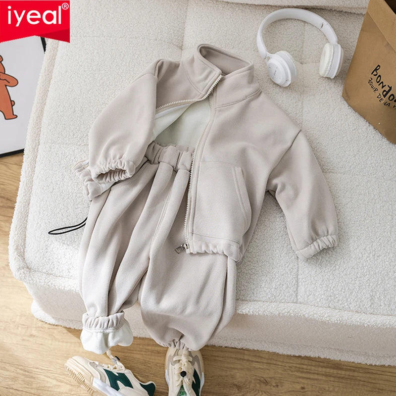 Toddler Fleece Clothing Set – Winter Warm Jacket + Pants SnugBubs Australia