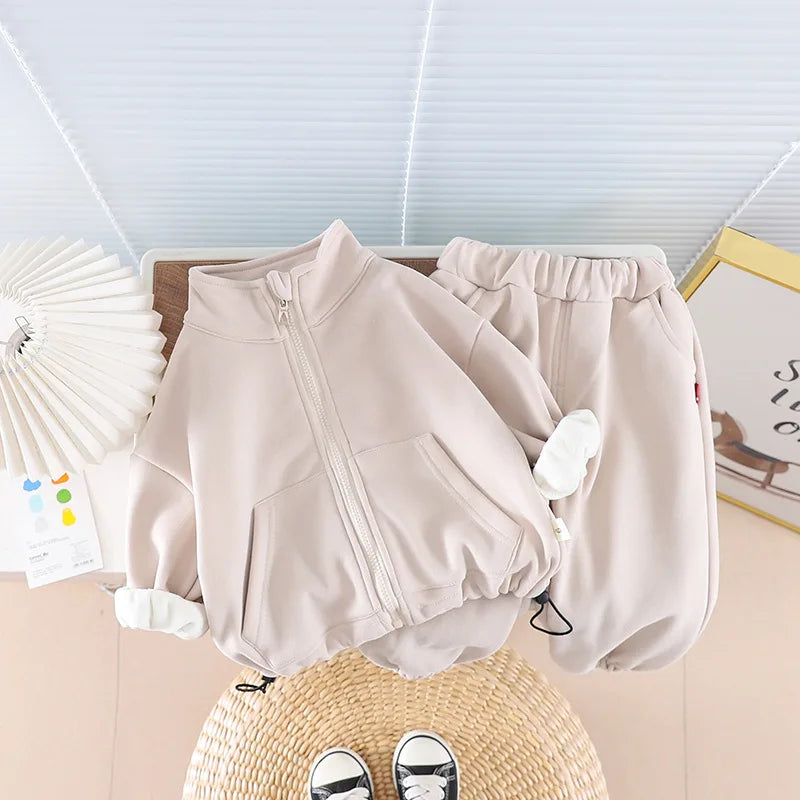 Toddler Fleece Clothing Set – Winter Warm Jacket + Pants SnugBubs Australia