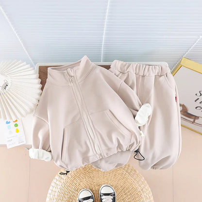 Toddler Fleece Clothing Set – Winter Warm Jacket + Pants SnugBubs Australia