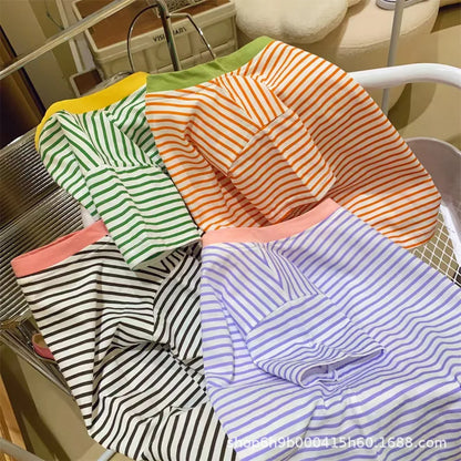 Cotton Summer Striped Tee - SnugBubs Australia