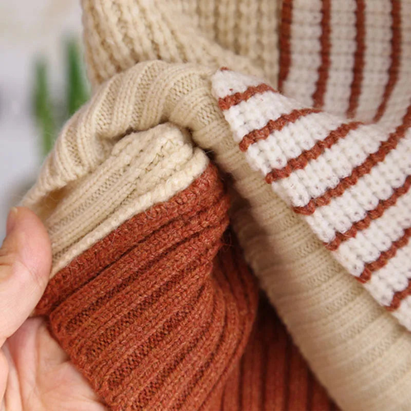 Boys' Loose Fit Gingham Patchwork Pullover with Front Pocket - SnugBubs Australia