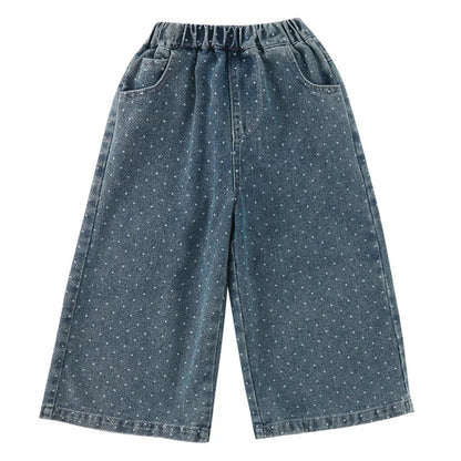 Wide-Leg Denim Pants SnugBubs Australia