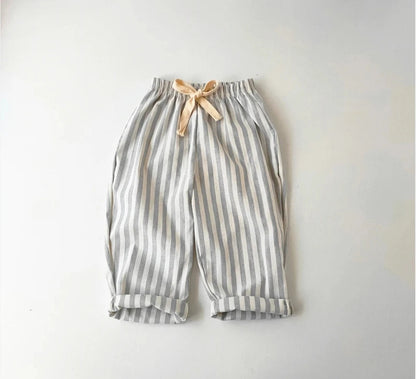 Hemp Cotton Striped Boys' Pants SnugBubs Australia