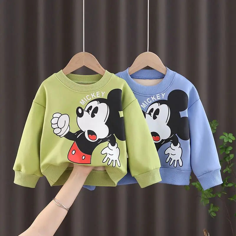 Autumn  Cartoon Print Crew Neck Tops SnugBubs Australia