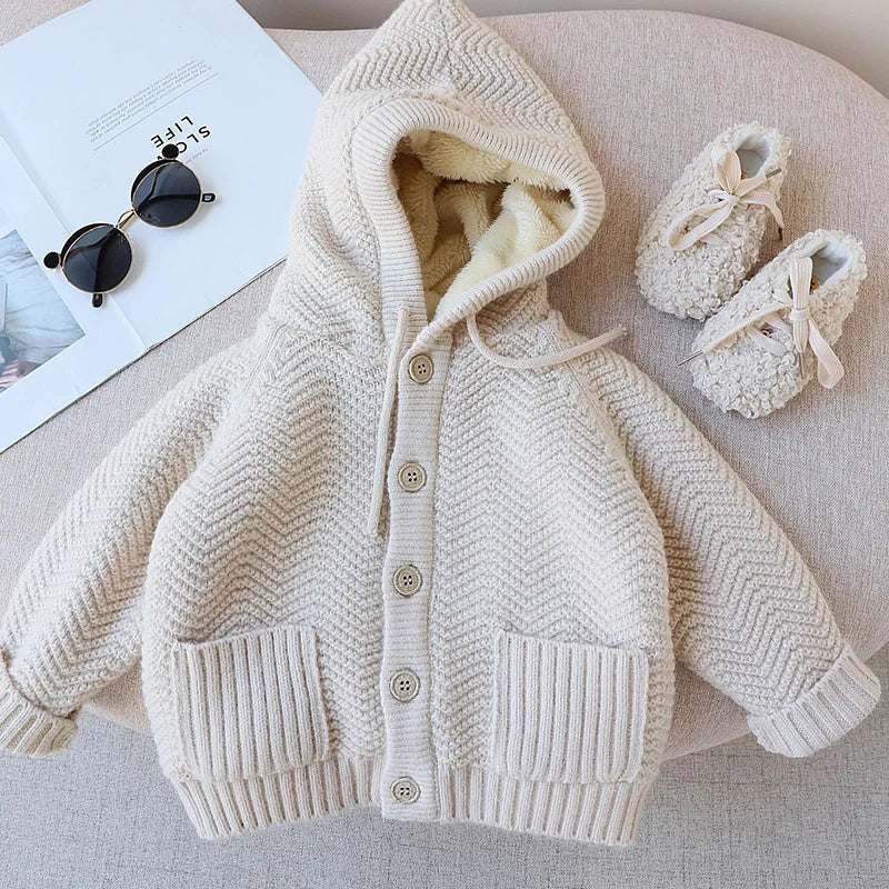 Cozy  Fur Lined Cardigan SnugBubs Australia
