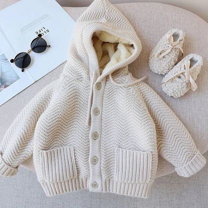 Cozy  Fur Lined Cardigan SnugBubs Australia