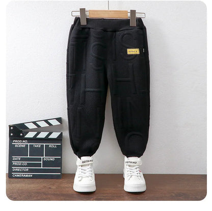Children Sweatpants for Boys Girls Autumn Winter Thick Casual Pants Girl Student Loose Sports Pants Kawaii Letter Kids Trousers SnugBubs Australia