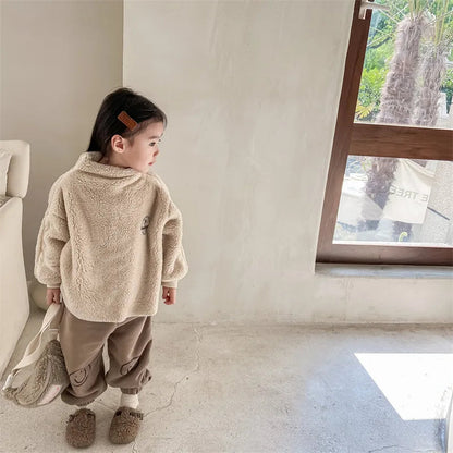 Cute Cartoon Print Thickened Cotton Casual Trousers SnugBubs Australia