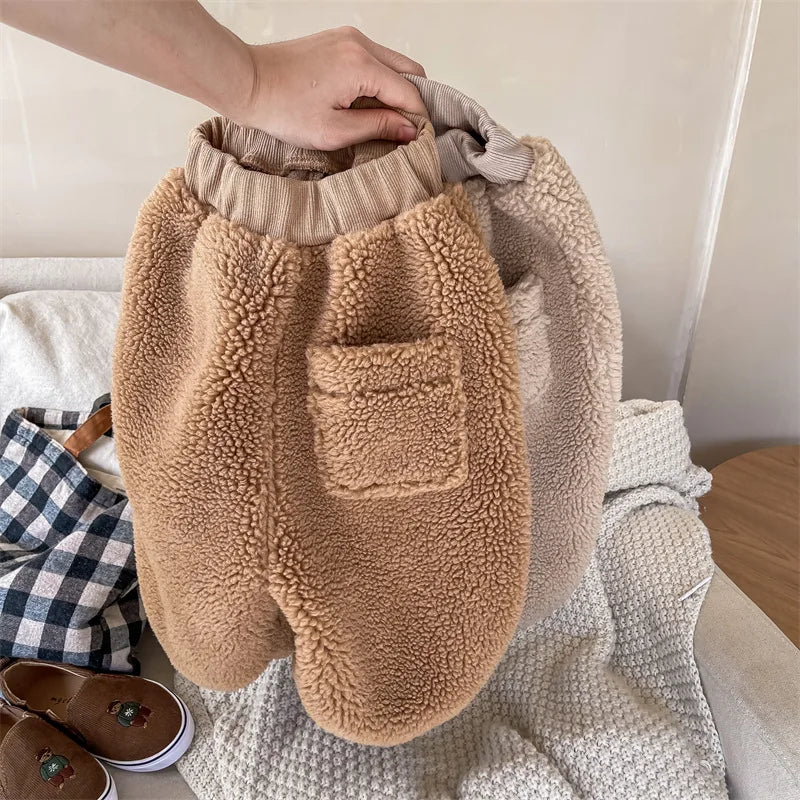 Winter Kids Warm Fleece Pants SnugBubs Australia