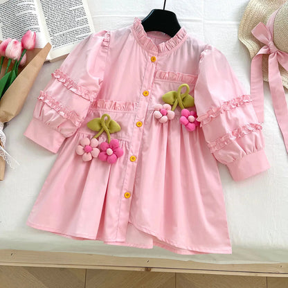 Sunflower Dreams Long Sleeve Dress SnugBubs Australia