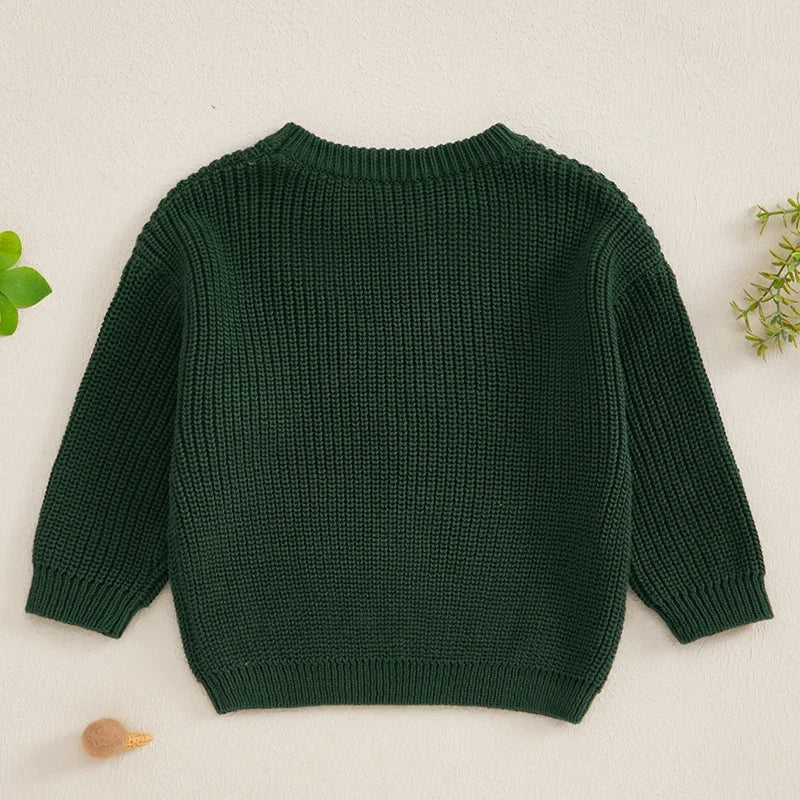 Crew Neck Baby Girl Pullover SnugBubs Australia