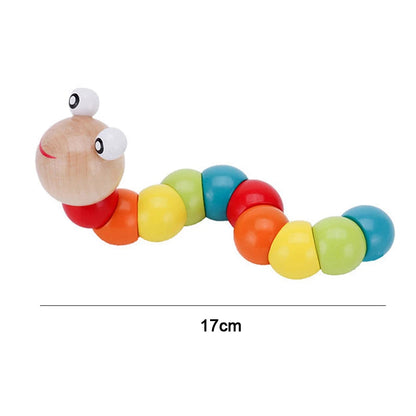 Hot Kids Montessori Wooden Macaron Blocks Learning Toy SnugBubs Australia