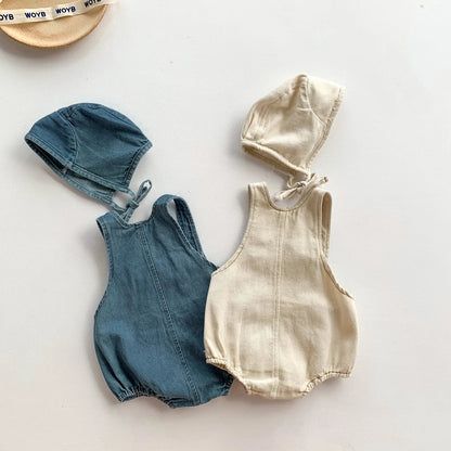 Denim Sling Romper SnugBubs Australia