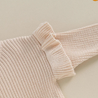 Baby Solid Color Ruffle Sweater SnugBubs Australia