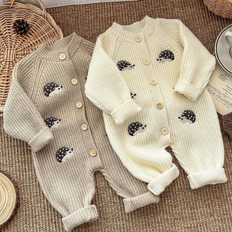 Newborn Animal Embroidery Romper SnugBubs Australia