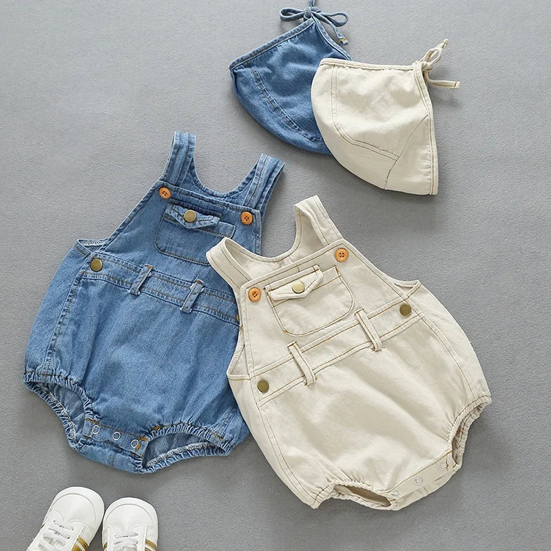 Denim Sling Romper SnugBubs Australia