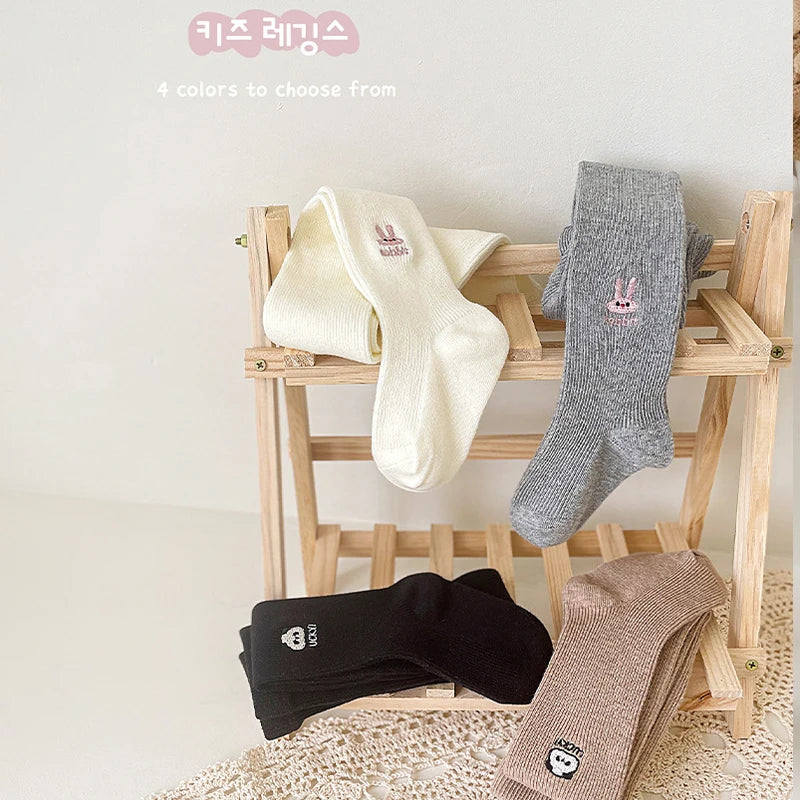 Cartoon Embroidery Girls Leggings SnugBubs Australia