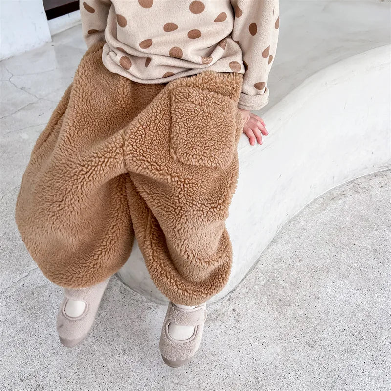 Winter Kids Warm Fleece Pants SnugBubs Australia