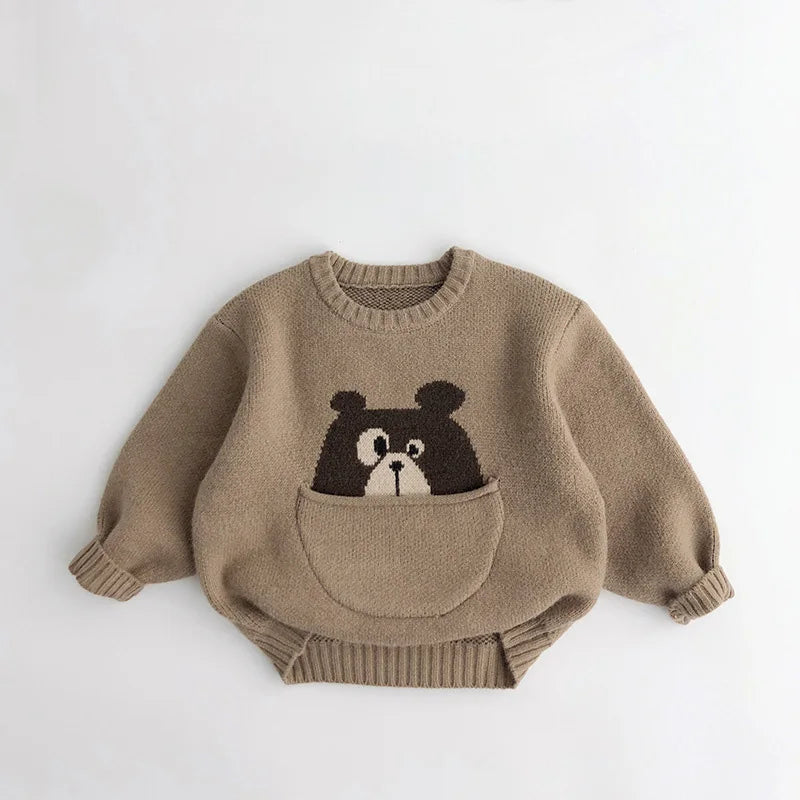 Children’s Cartoon Pullover Sweater SnugBubs Australia