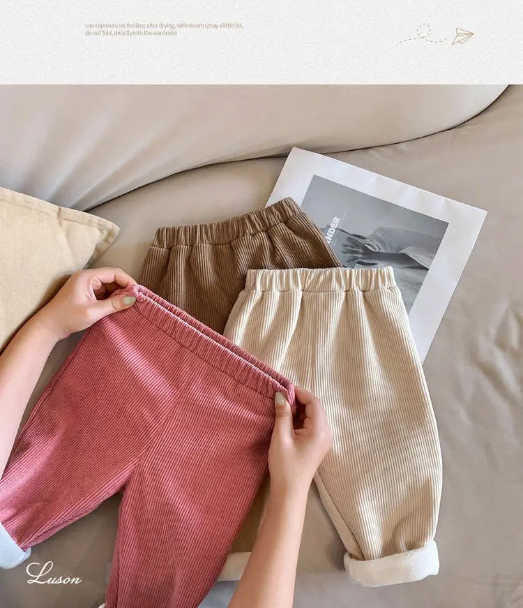 Winter Corduroy Pants for Kids