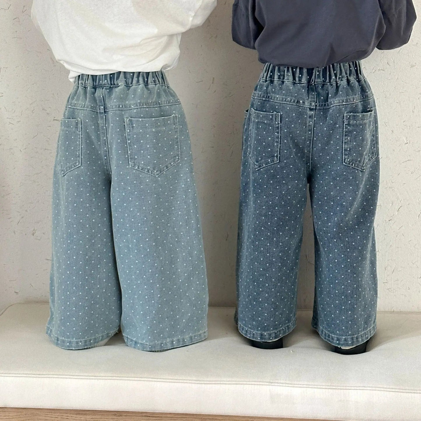 Wide-Leg Denim Pants SnugBubs Australia