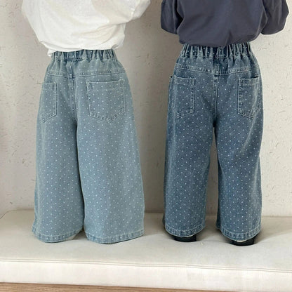 Wide-Leg Denim Pants SnugBubs Australia