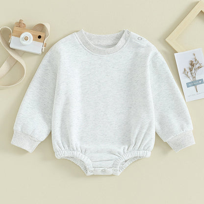 Fleece Solid Color Bubble Bodysuit Sweatshirt SnugBubs Australia