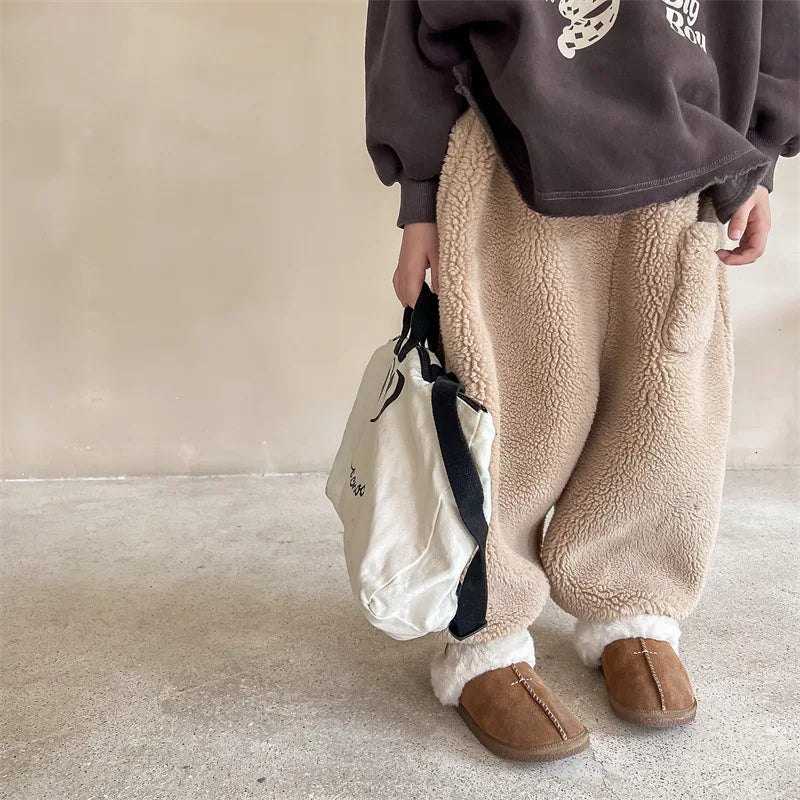 Winter Kids Warm Fleece Pants SnugBubs Australia