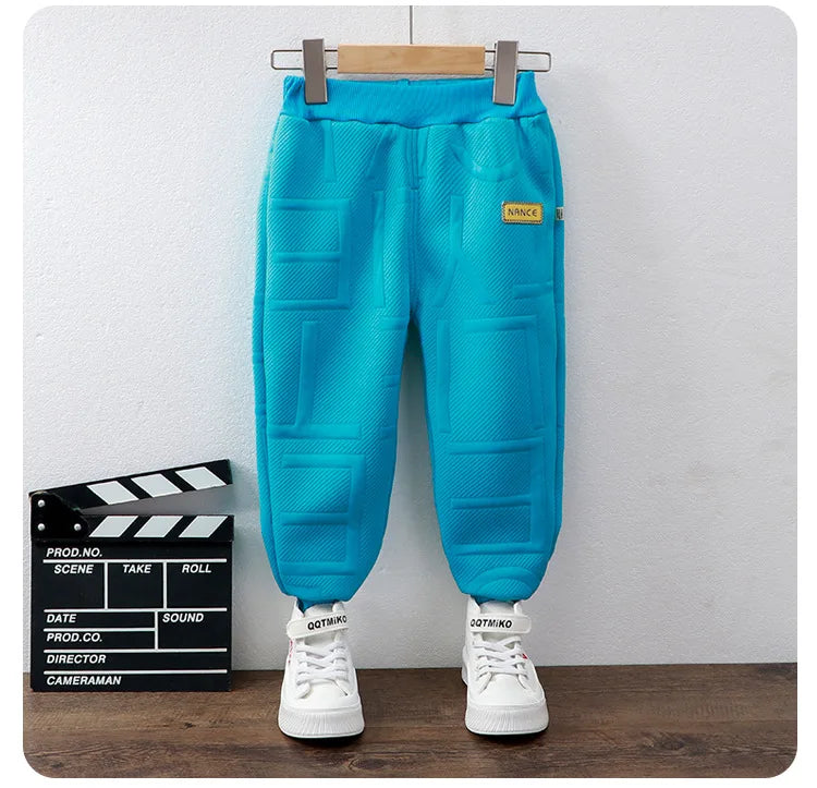 Children Sweatpants for Boys Girls Autumn Winter Thick Casual Pants Girl Student Loose Sports Pants Kawaii Letter Kids Trousers SnugBubs Australia