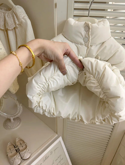 Autumn/Winter Baby Girl Solid Color Warm Puffer Vest SnugBubs Australia