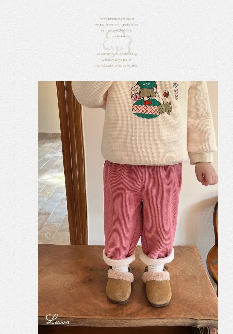 Winter Corduroy Pants for Kids