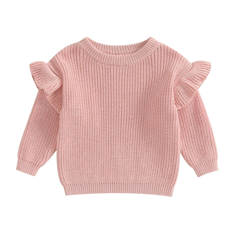 Baby Solid Color Ruffle Sweater SnugBubs Australia
