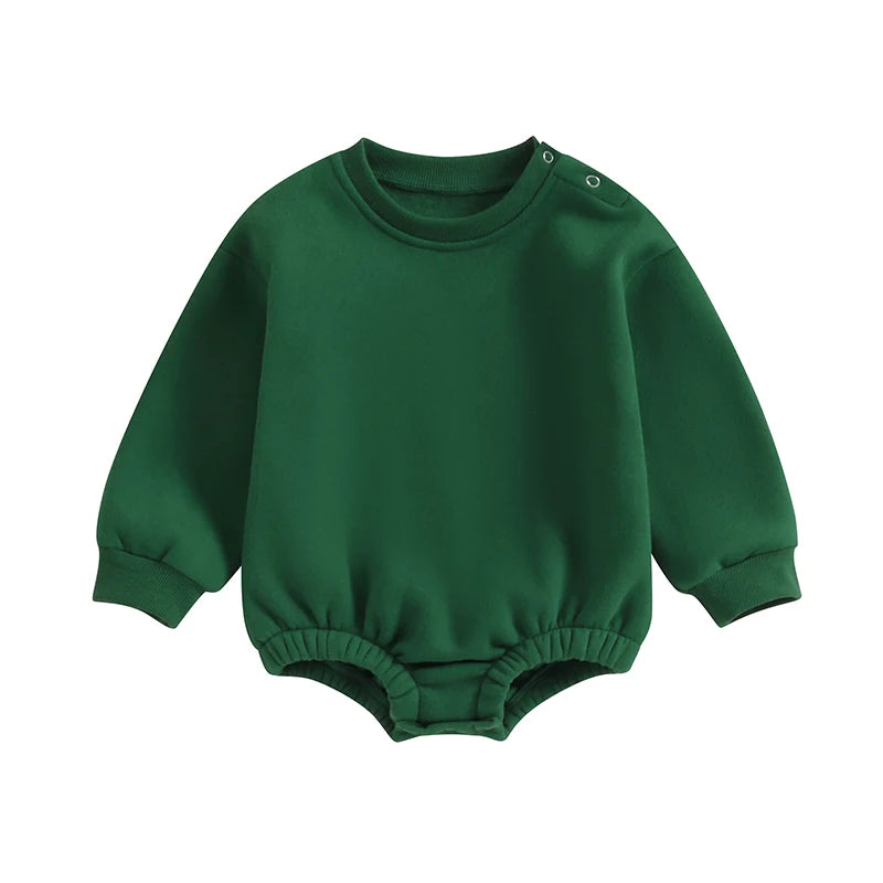 Fleece Solid Color Bubble Bodysuit Sweatshirt SnugBubs Australia
