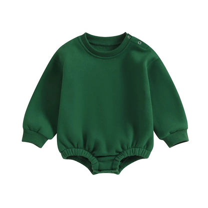 Fleece Solid Color Bubble Bodysuit Sweatshirt SnugBubs Australia