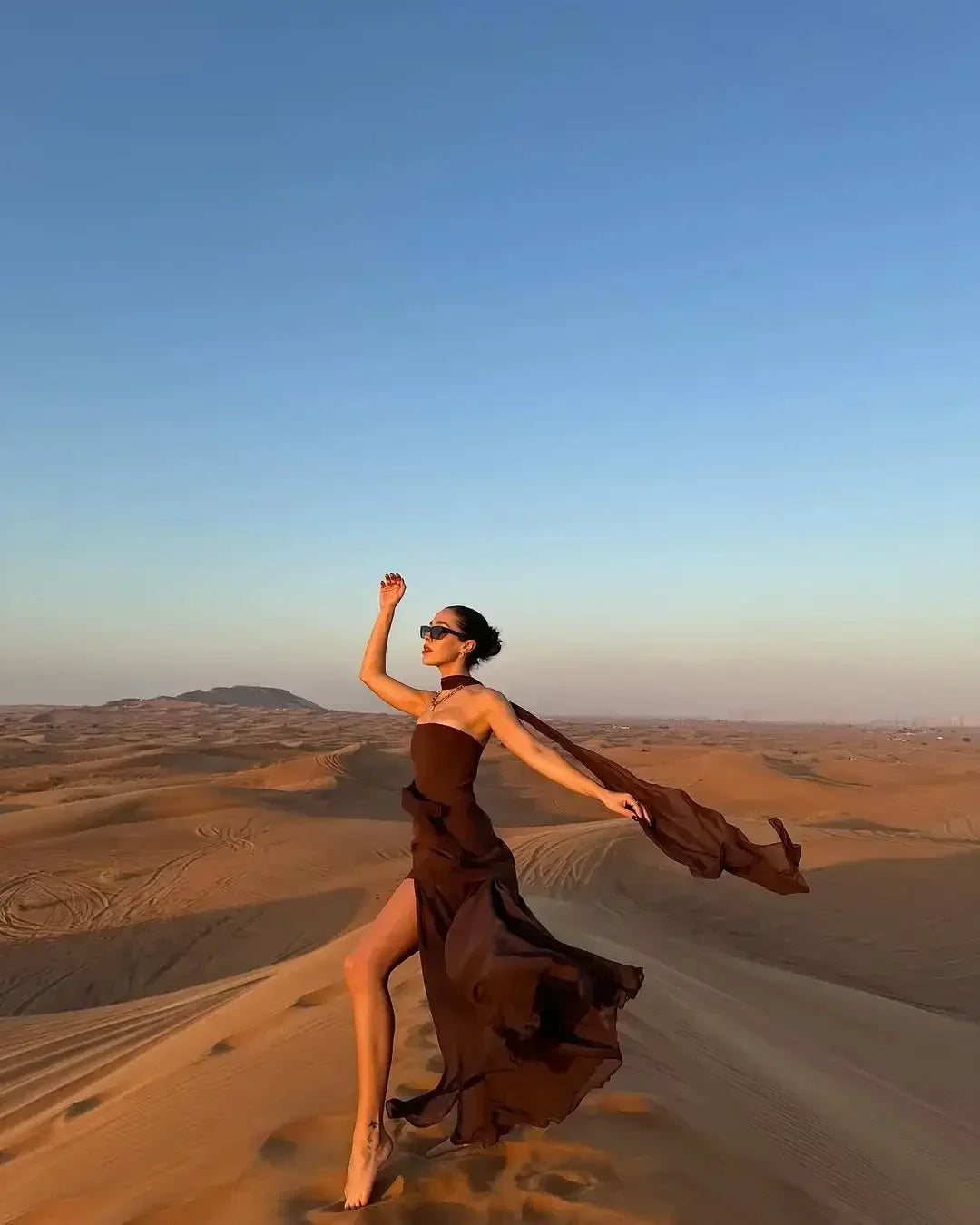 Mesh Scarf Neck Strapless Maxi Dress – Elegant Backless Split Gown SnugBubs Australia