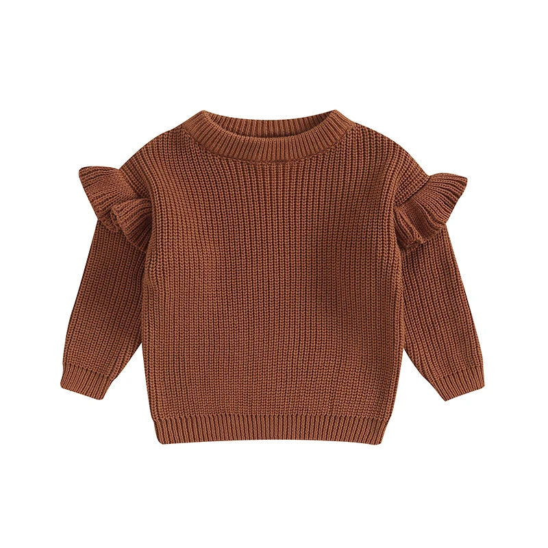 Baby Solid Color Ruffle Sweater SnugBubs Australia