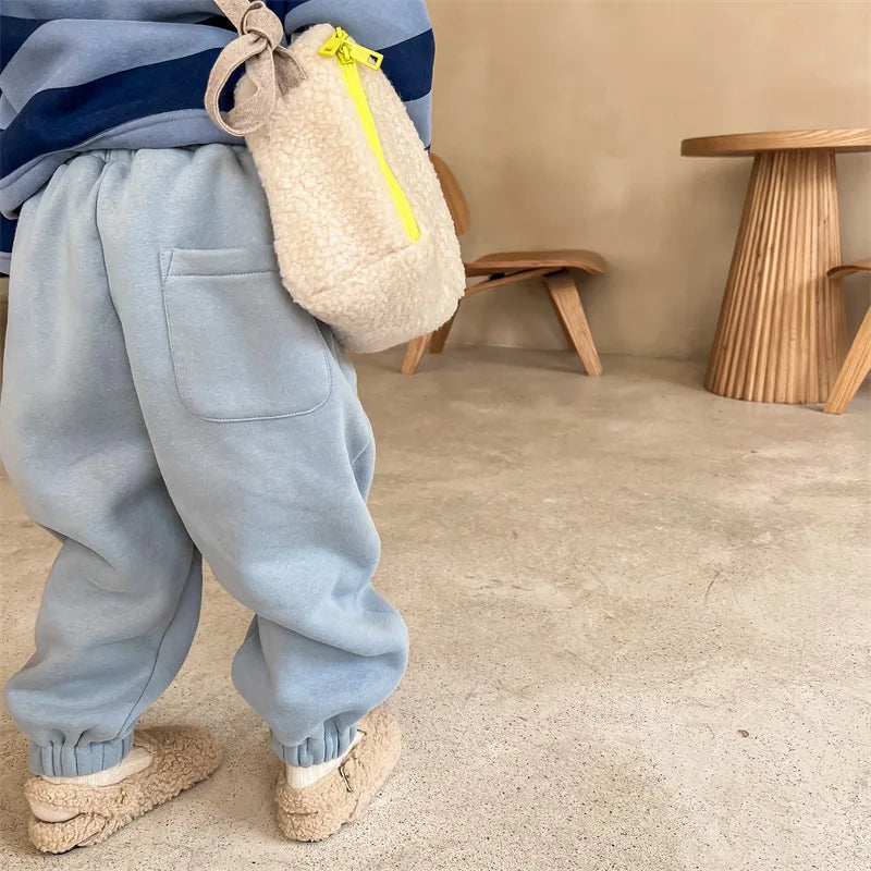 Cute Cartoon Print Thickened Cotton Casual Trousers SnugBubs Australia