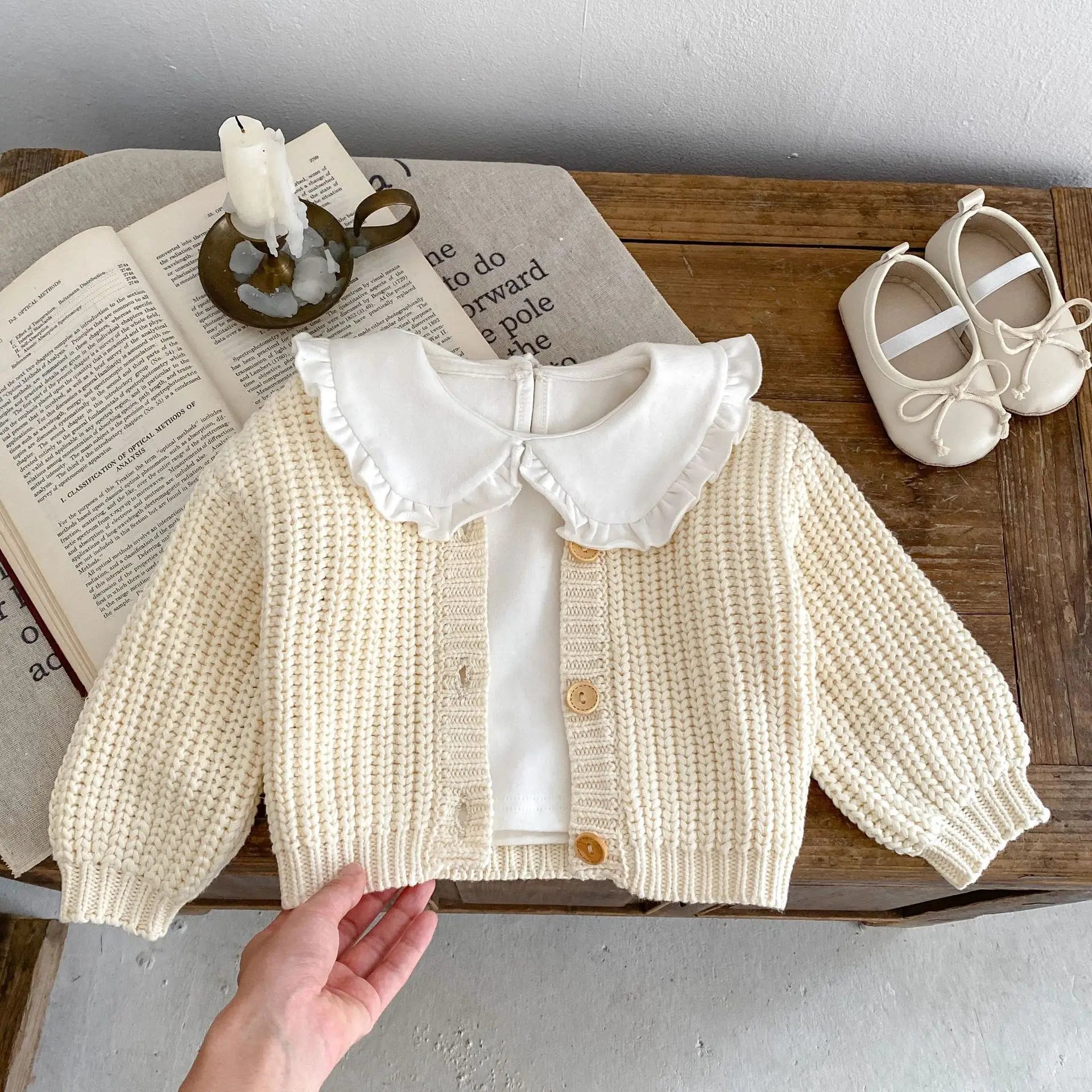 Baby Girl Autumn Knit Cardigan SnugBubs Australia