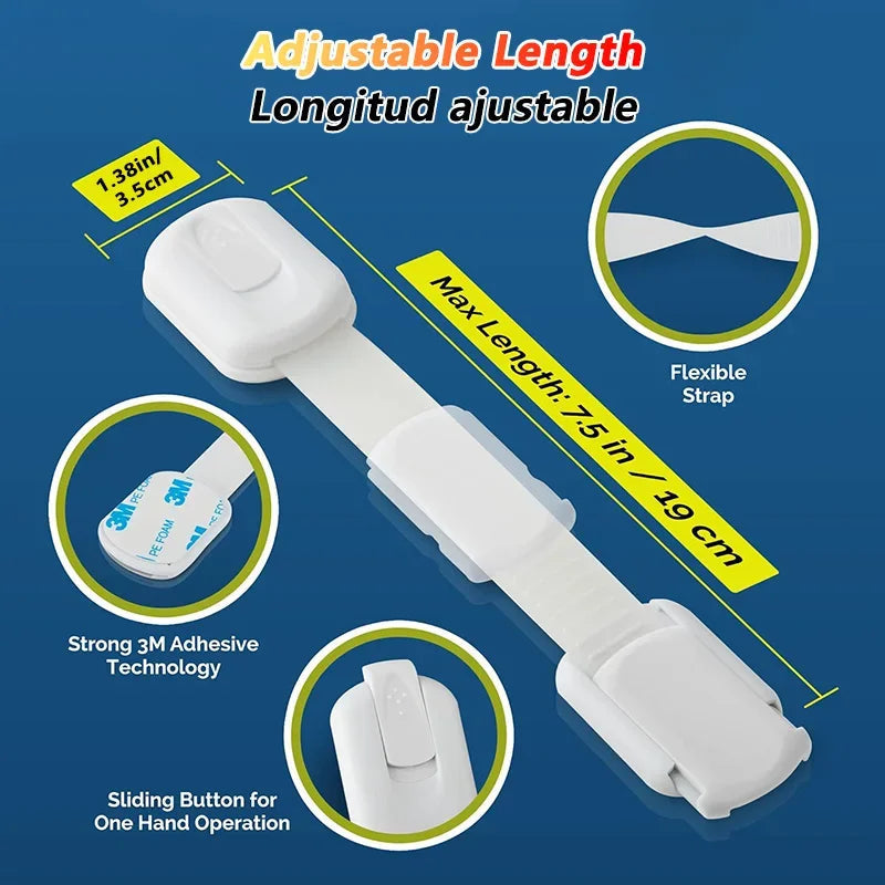 Baby Safety Lock for Drawers & Cabinets-10PCS SnugBubs Australia